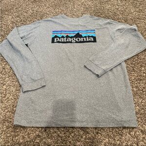 Patagonia graphic, long sleeve shirt, men’s medium